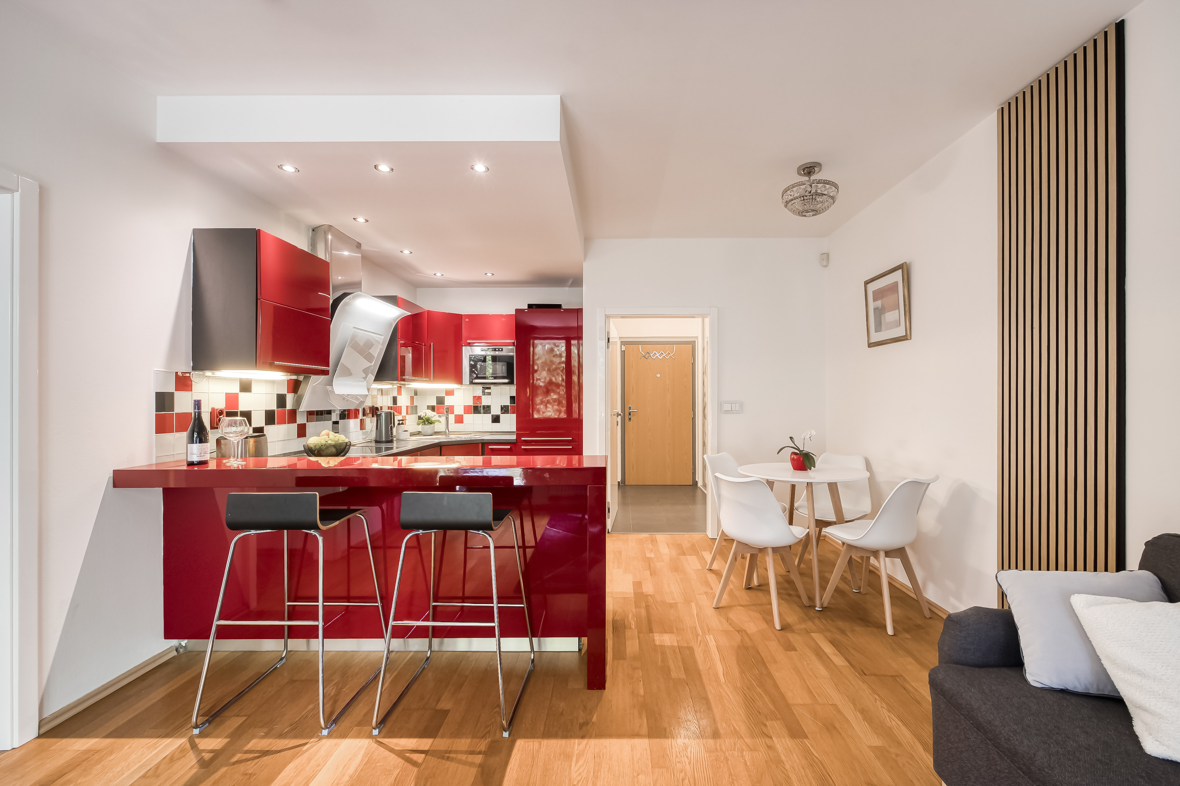 Kitchen and living room